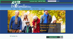 Desktop Screenshot of pafamiliesinc.org